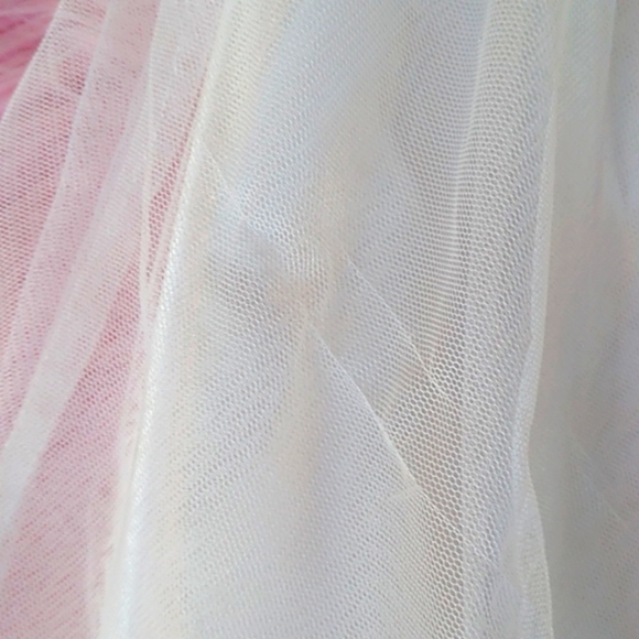 Rare Editions Dress Little Girls Sz 3T 🤍White 💕Pink Formal / Occasion - Picture 7 of 10